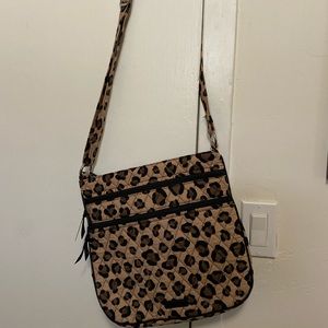 Vera Bradley Leopard Cross Body bag.
